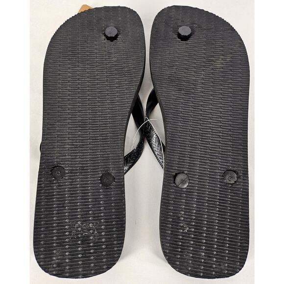 HAVAIANAS MEN'S BLACK/GRAY SKATEBOARD FLIP-FLOP SANDALS – SIZE 11/12 - Picture 2 of 5